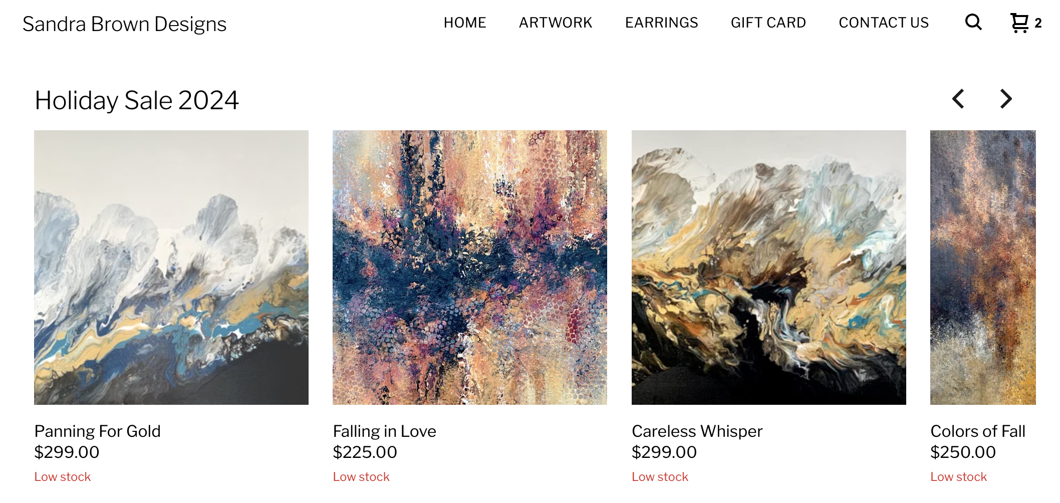 holiday art sale